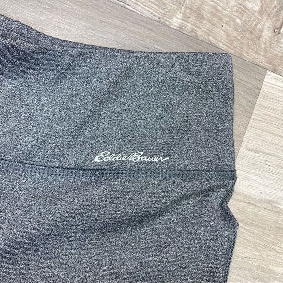 Eddie Bauer Mid Rise Crop Leggings Heather Slate Gray XS - Picture 4 of 7